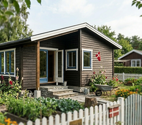 Udvendig vedligeholdelse: Udskiftning af brædder, sibning, grunding og maling